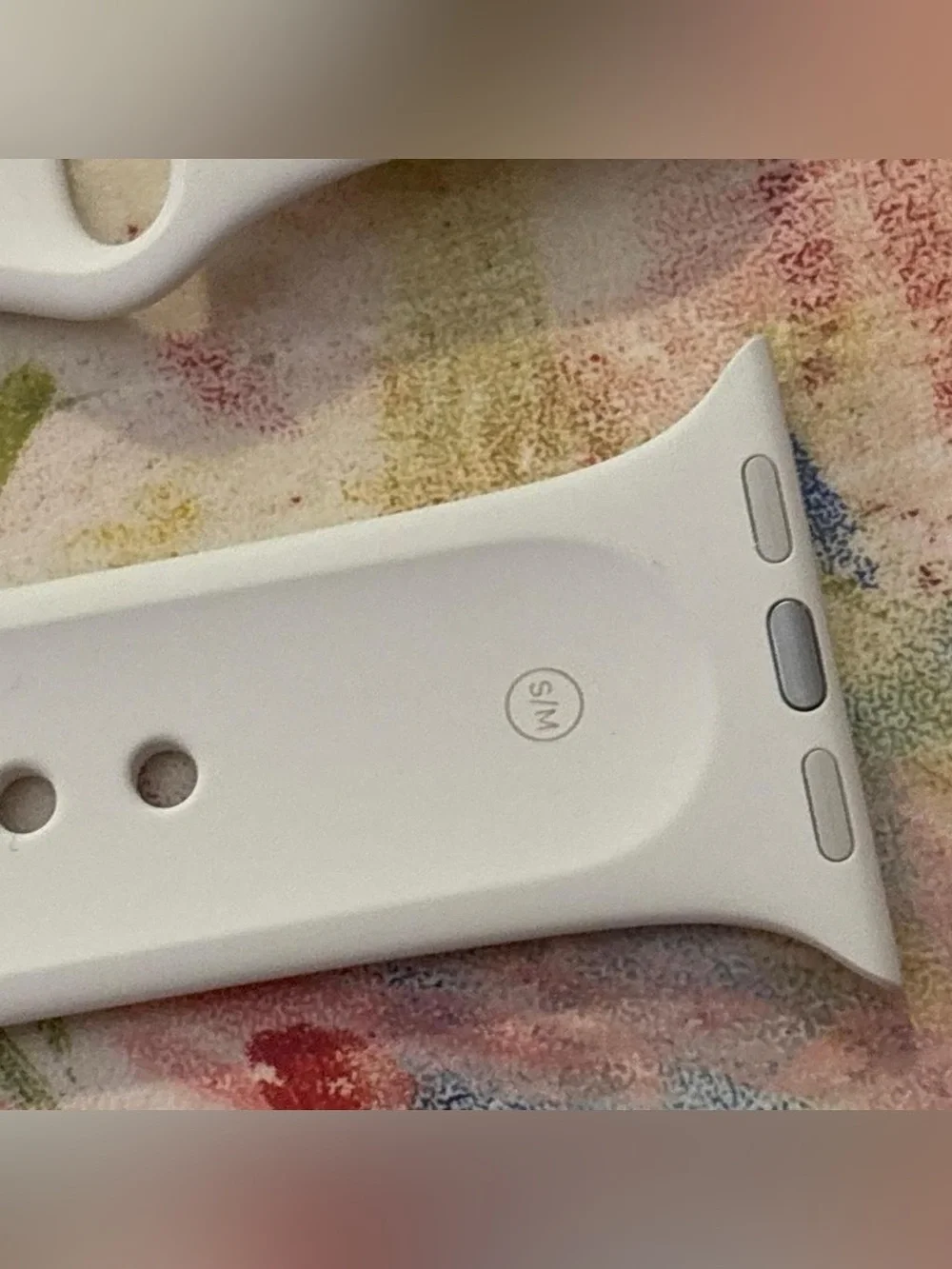 Off-White Silicone Apple Watch Band - 40mm